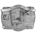 Alaska Is What America Antiqued Belt Buckle